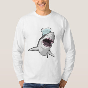 Camiseta Tubarão cozido com chapéu de chef