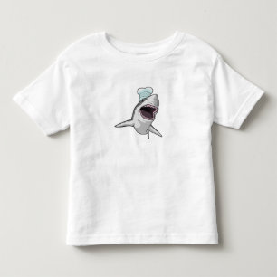 Camiseta Tubarão cozido com chapéu de chef