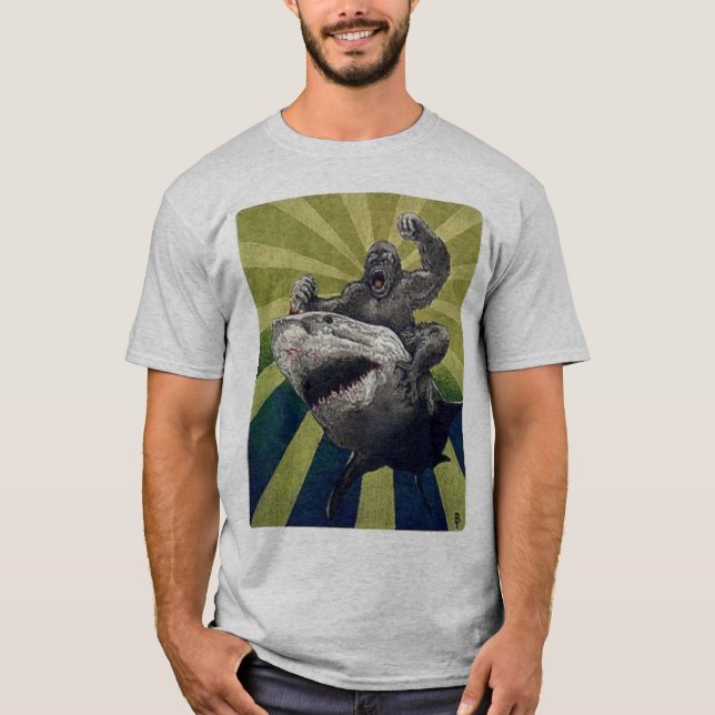 Camiseta Tubarão da equitação (Frente)