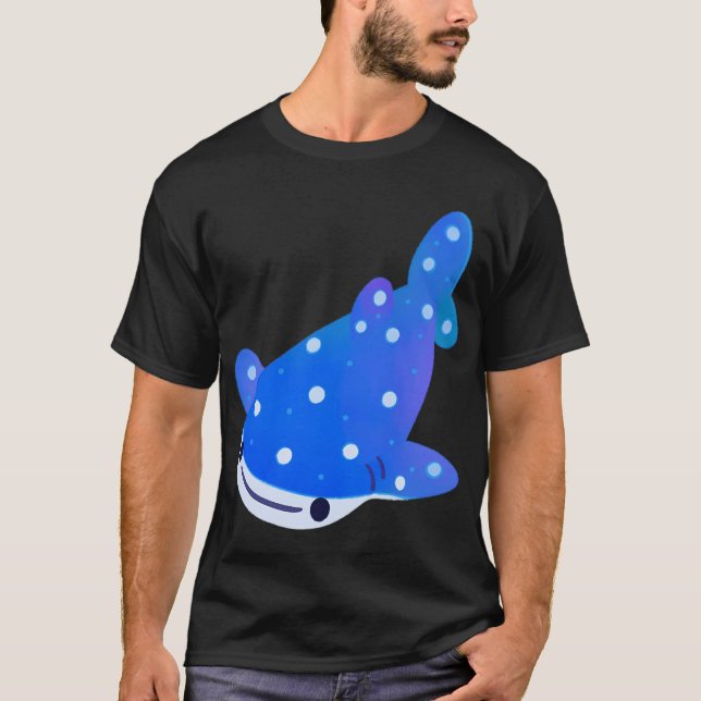 Camiseta Tubarão de bolinhas - escuro (Frente)
