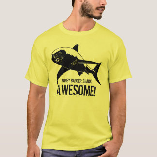 Camiseta Tubarão do texugo de mel impressionante!