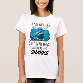 Camiseta Tubarão Engraçado Amante