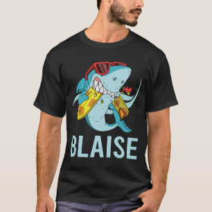 Camiseta Tubarão Engraçado - Blaise Nome