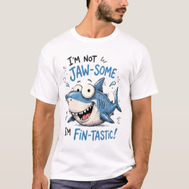 Camiseta Tubarão engraçado design de desenho animado maxila
