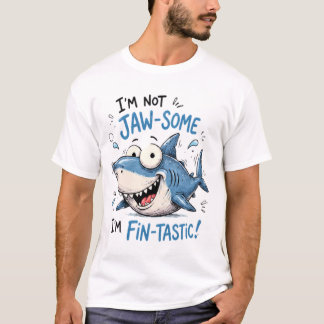 Camiseta Tubarão engraçado design de desenho animado maxila