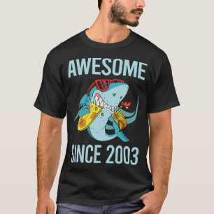 Camiseta Tubarão Engraçado - Incrível Desde 2003