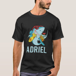 Camiseta Tubarão Engraçado - Nome do Adriel