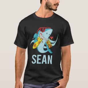 Camiseta Tubarão Engraçado - Nome do Sean