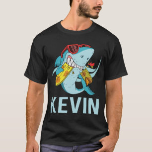 Camiseta Tubarão Engraçado - Nome Kevin