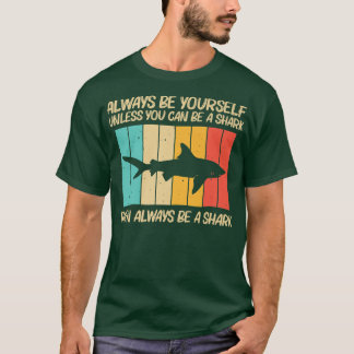 Camiseta Tubarão Engraçado Para Homens Tubarões-Tigre-Hamme