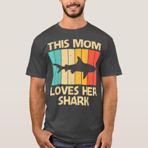 Camiseta Tubarão Engraçado Para Mamãe Hammerhead Tiger Shar