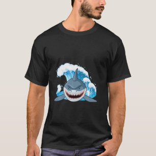 Camiseta tubarão-escamoteado de orca fêmeas da boca de tuba
