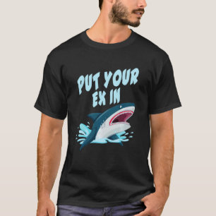 Camiseta tubarão-escamoteador-da-orca fêmeas da boca do tub