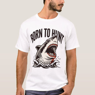 Camiseta Tubarão Feroz Emergindo