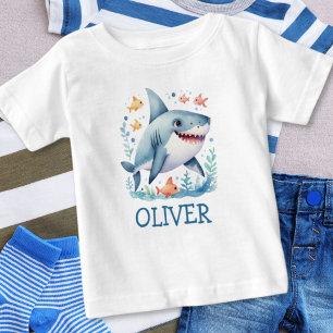 Camiseta Tubarão Fofo Personalizado
