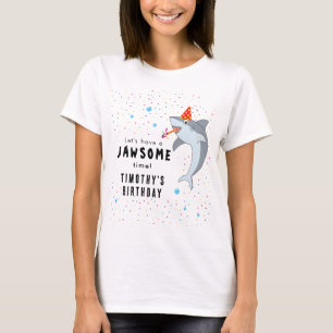 Camiseta Tubarão-gato na festa do Aniversário de criança do