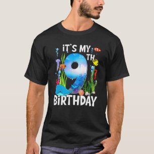 Camiseta Tubarão-golfinho (baleia) com 9 anos de idade, 9º