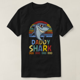 Camiseta Tubarão grande do pai colorido