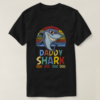 Camiseta Tubarão grande do pai colorido