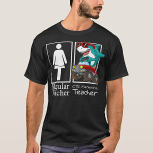 Camiseta Tubarão-jogador monstro do professor de Marketing