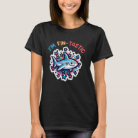 Tubarão legal, eu sou Fintastic Beach Funny Shark