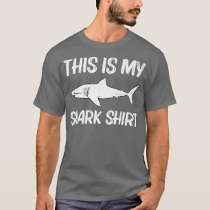 Camiseta Tubarão legal para homens Excelente branco Megalod