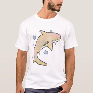 Camiseta Tubarão-limão-branco Delight � Arte Animal