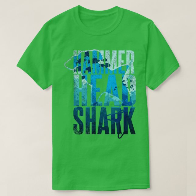 Camiseta Tubarão-martelo (Frente do Design)