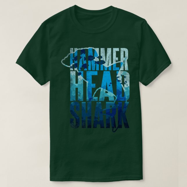 Camiseta Tubarão-martelo (Frente do Design)