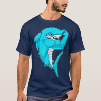 Camiseta Tubarão-martelo como Fisiculturista no Fisiculturi