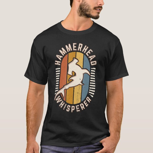 Camiseta Tubarão-martelo-hamburguês, utensílios clássicos,  (Frente)