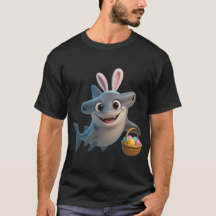 Camiseta Tubarão-martelo-liso da Páscoa