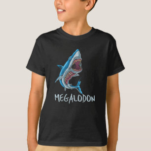 Camiseta Tubarão Megalodon - Criatura Oceânica Pré-Históric