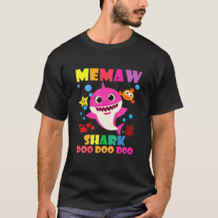 Camiseta Tubarão-Memória Doo Doo Engraçado Pais