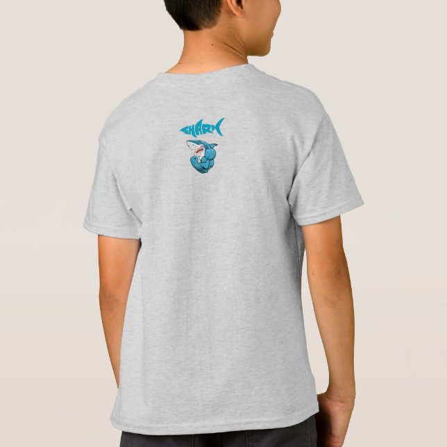 Camiseta tubarão-músculo (Verso)