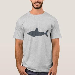 Camiseta Tubarão Nadando Cinza