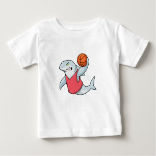 Camiseta Tubarão no Esporte com Basquete