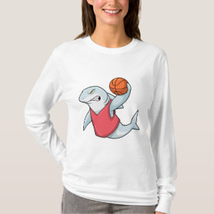 Camiseta Tubarão no Esporte com Basquete