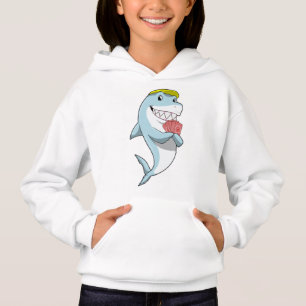 Camiseta Tubarão no Poker com cartões Poker