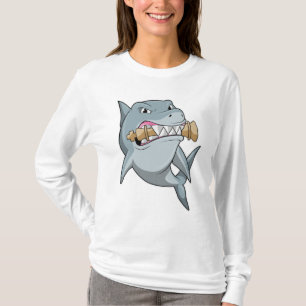 Camiseta Tubarão no xadrez com pedaço de xadrez King