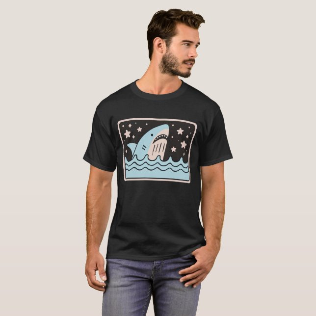 Camiseta Tubarão Oceânico (Frente Completa)