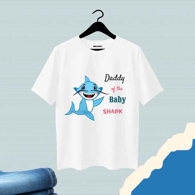 Camiseta Tubarão papai (Criador carregado)