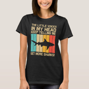 Camiseta Tubarão Para Homens Tubarões-Tigre-Hammerhead