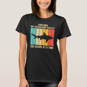 Camiseta Tubarão Para Mulheres Tubarões-Tigre-Hammerhead