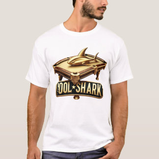 Camiseta Tubarão-Piscina elegante: Uma brincadeira de mestr