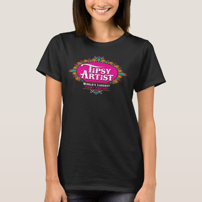 Camiseta Tubarão Preto Artista Tipsy (Frente)