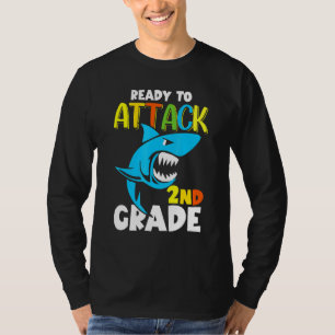 Camiseta Tubarão Pronto Para Atacar O segundo No Primeiro D