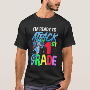Camiseta Tubarão Pronto Para Atacar O Tubarão Da Classe 1Ru