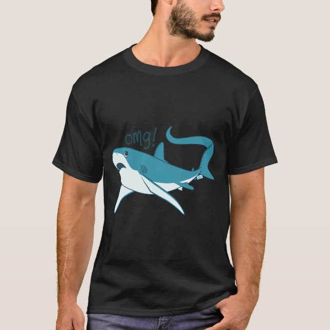 Camiseta Tubarão raposa - OMG! (Frente)