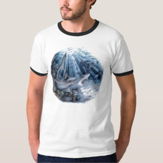 Camiseta Tubarão - recife cinzento